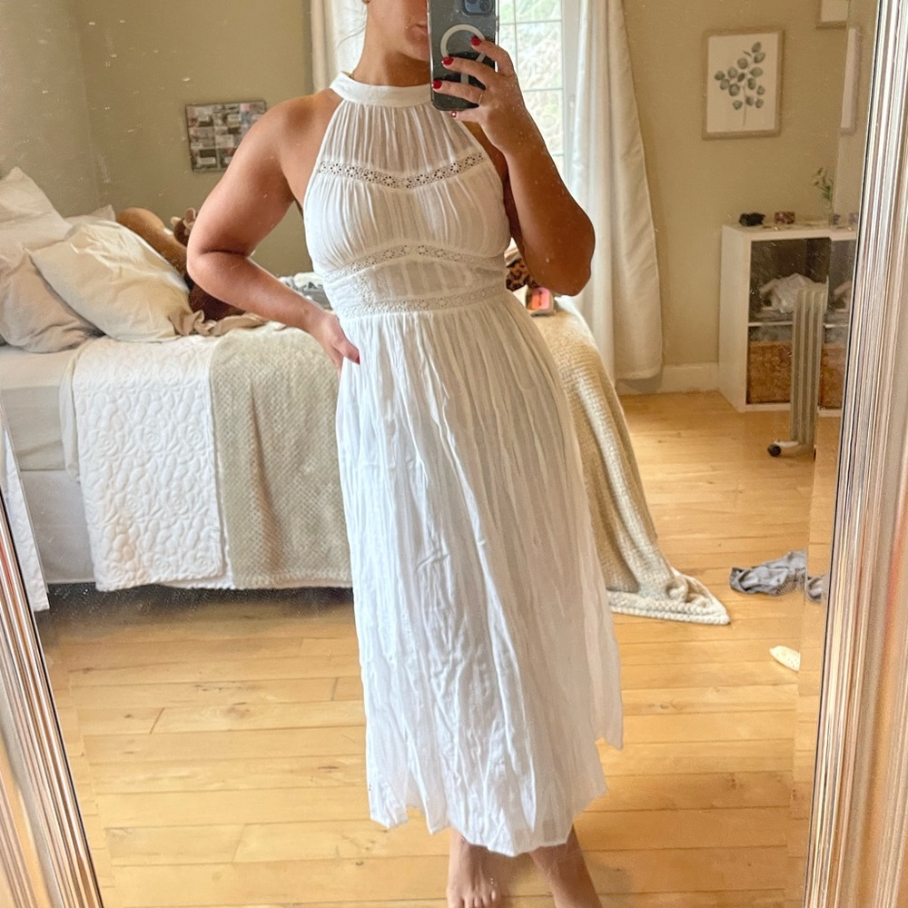 ASOS | White Detailed Maxi Dress